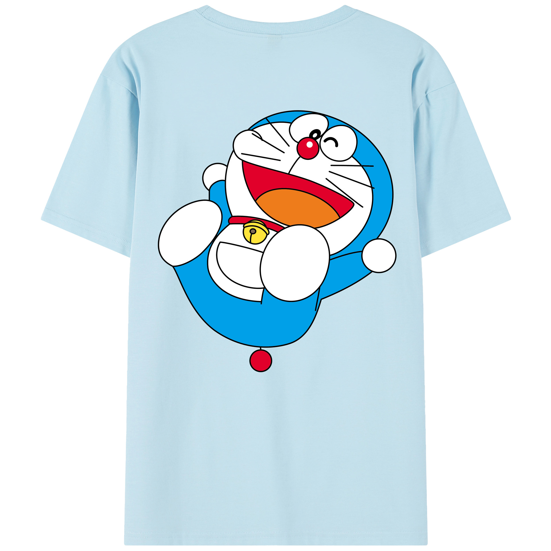 （画像用） ドラえもん Doraemon 綿100％半袖Tシャツ（背面プリント）